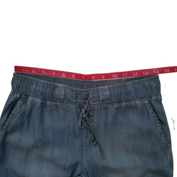 For The Republic Denim Tencel Lyocell Blue Denim Cargo Jogger Pants Sz Small NWT - Picture 5 of 10